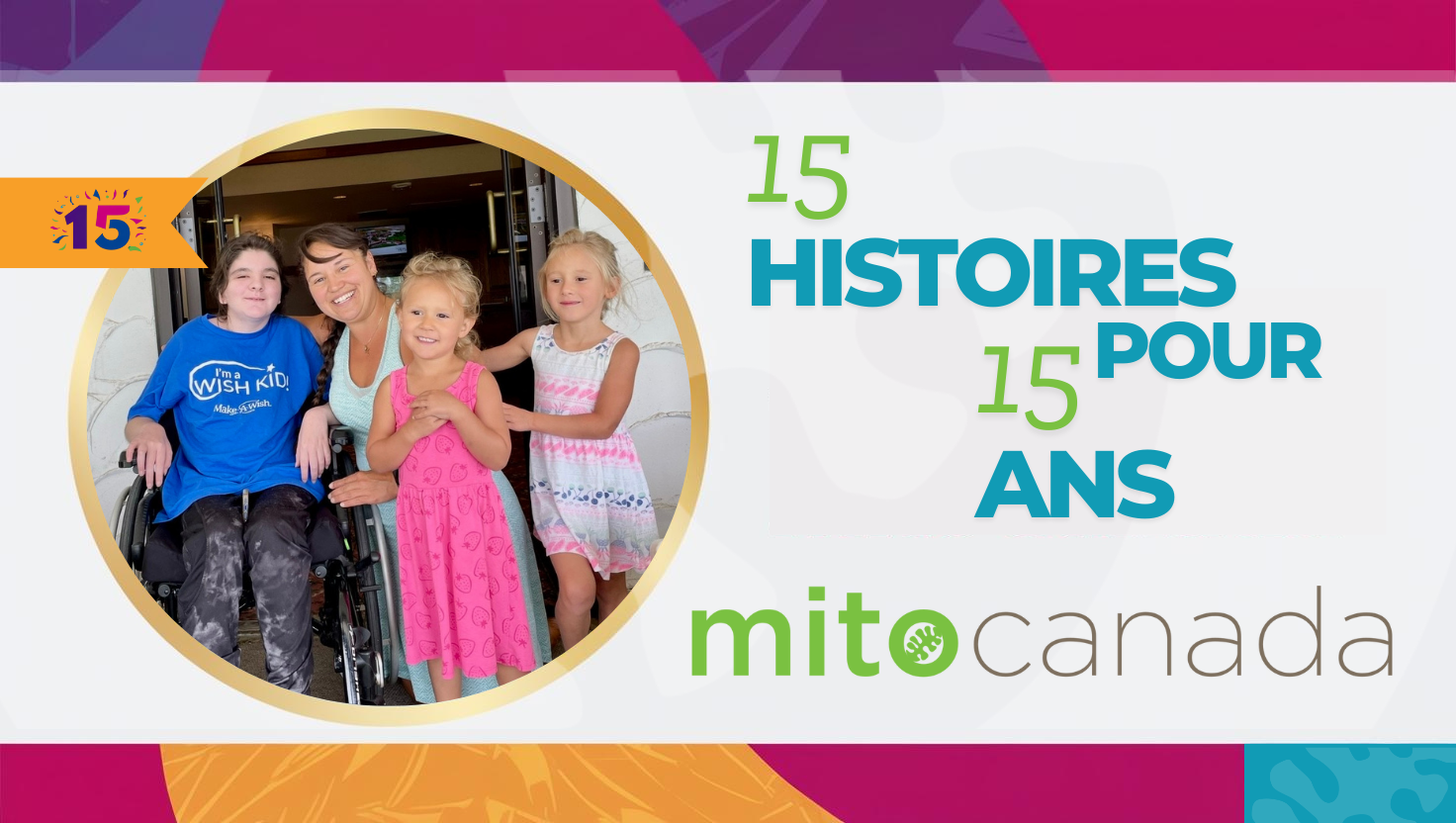 Les 15 histoires de MitoCanada pour 15 ans La bannière Kim Good