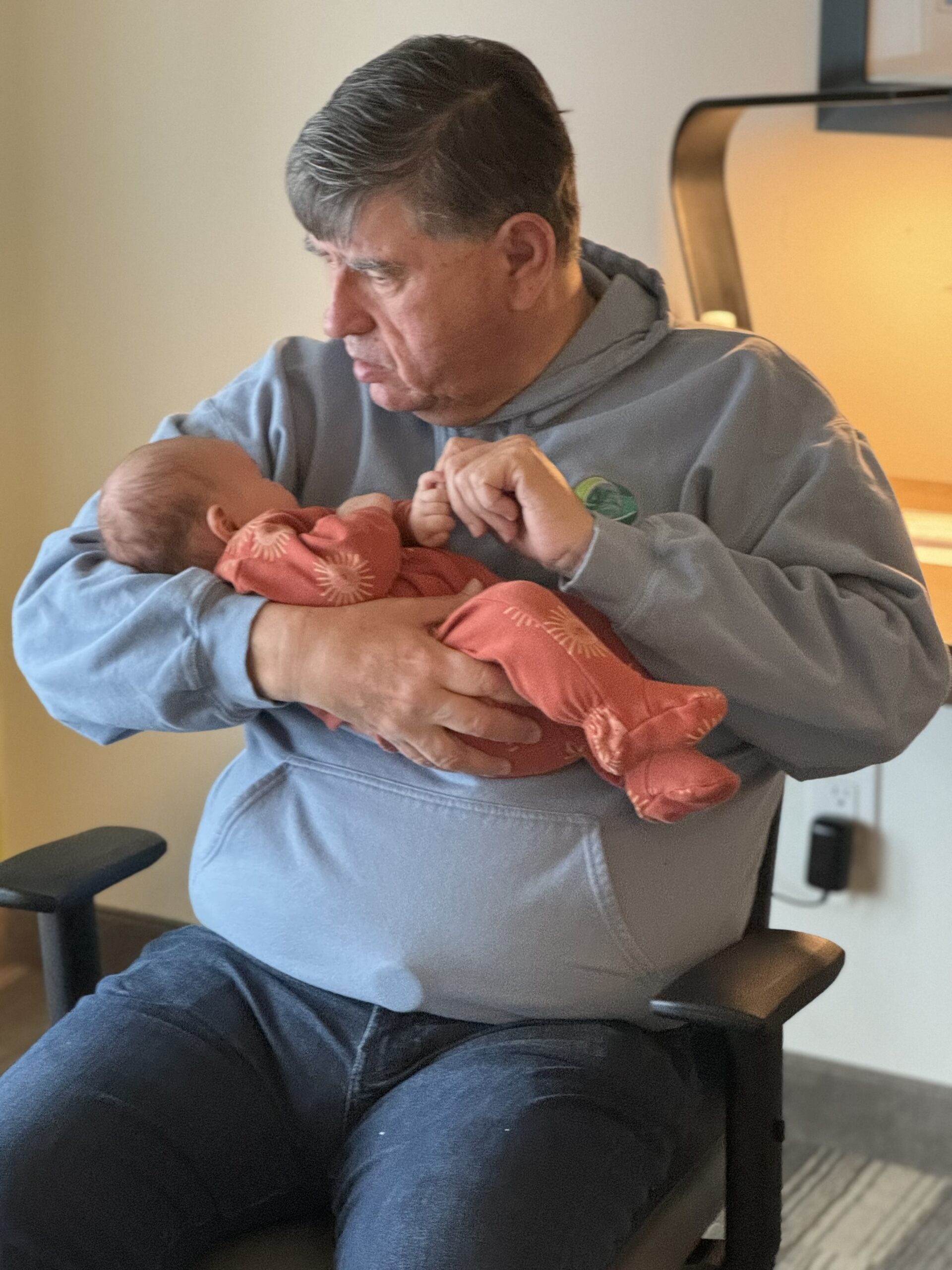 Enjoying first grandaughter child